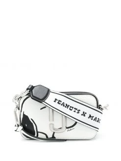 Marc Jacobs x Peanuts The Snapshot logo plaque crossbody bag