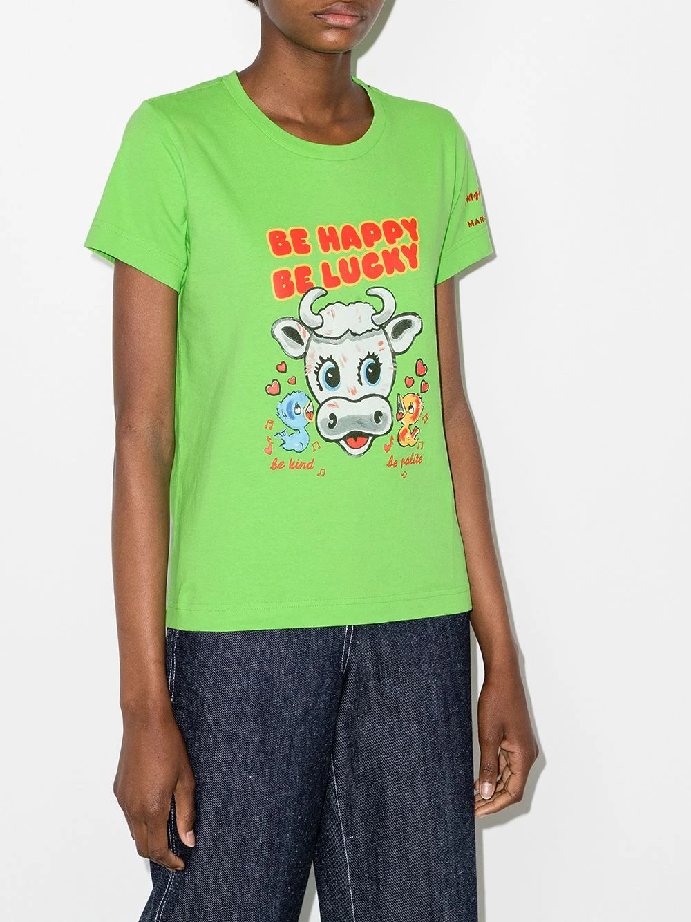 Promo 🤩 Marc Jacobs X Magda Archer Be Happy Be Lucky cotton T shirt 💯 4 Marc Jacobs x Magda Archer Be Happy Be Lucky cotton T-shirt