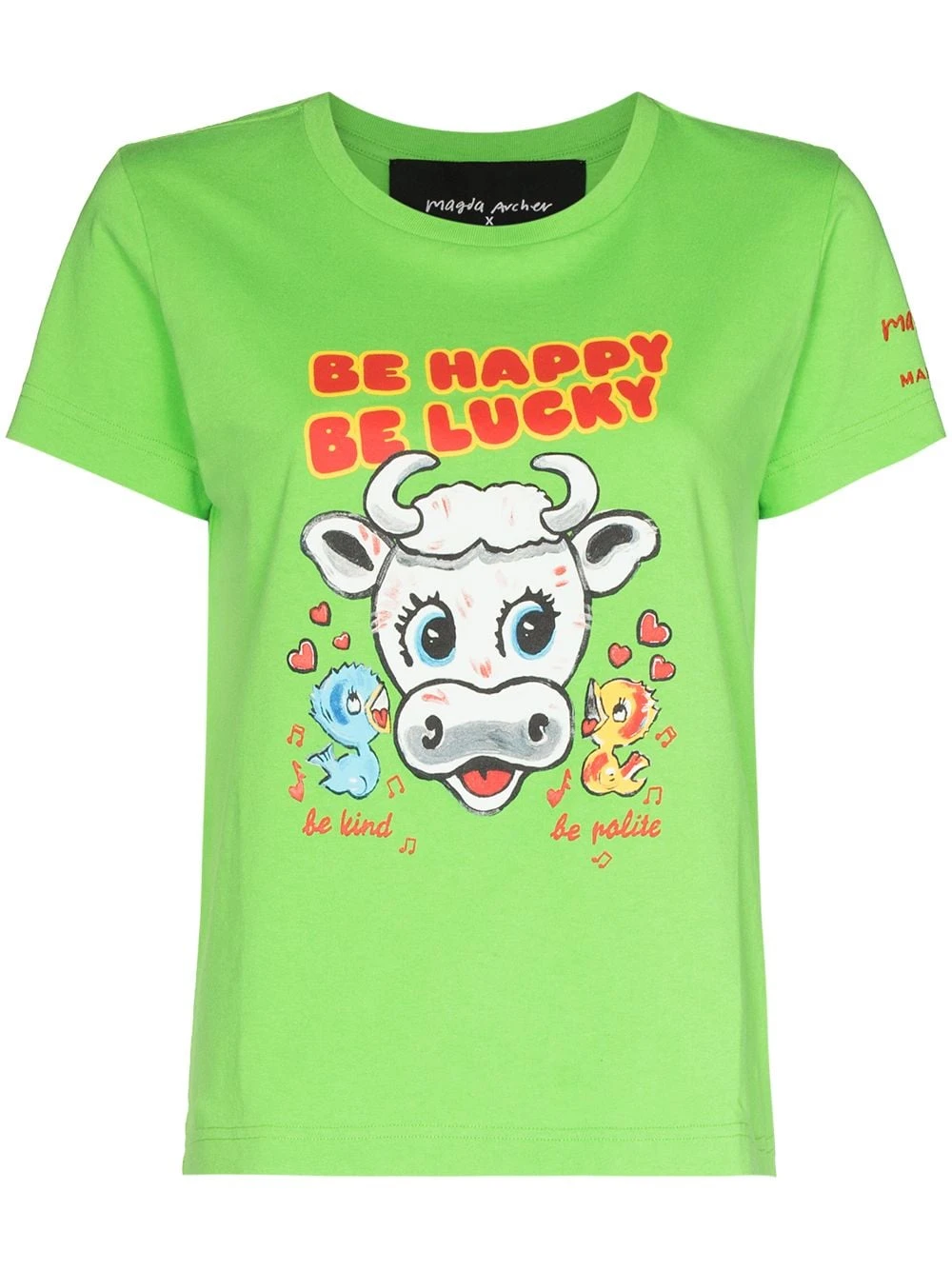 Promo 🤩 Marc Jacobs X Magda Archer Be Happy Be Lucky cotton T shirt 💯 3 Marc Jacobs x Magda Archer Be Happy Be Lucky cotton T-shirt