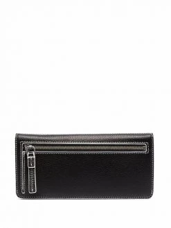 Marc Jacobs The Bold Colorblocked Open Face logo-debossed wallet